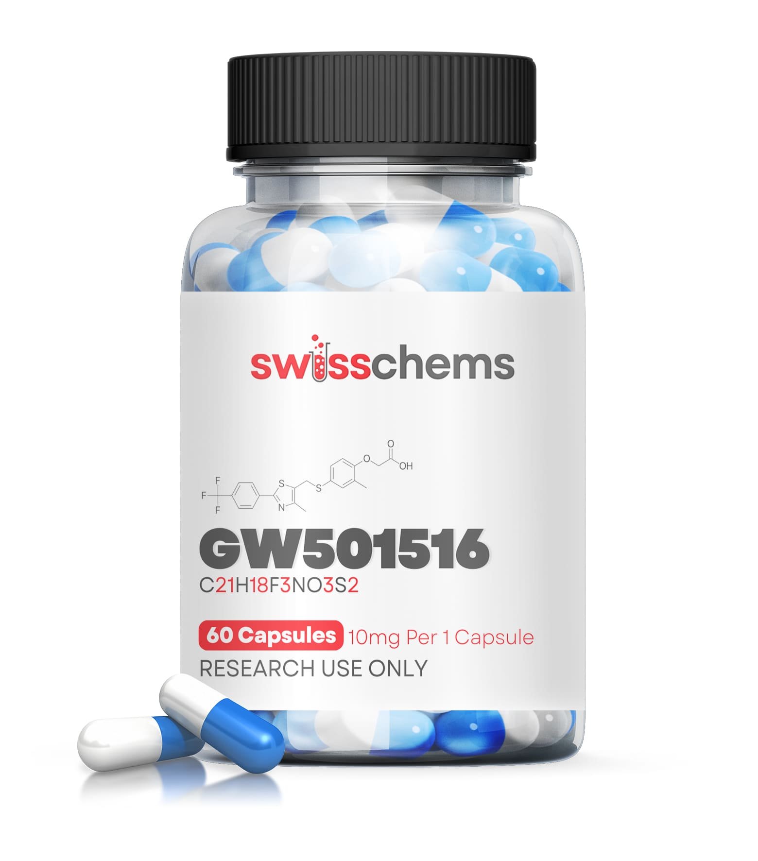 Peptides Cardarine (gw-501516) 10mg 60caps